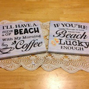 Beach Themed wall art set
